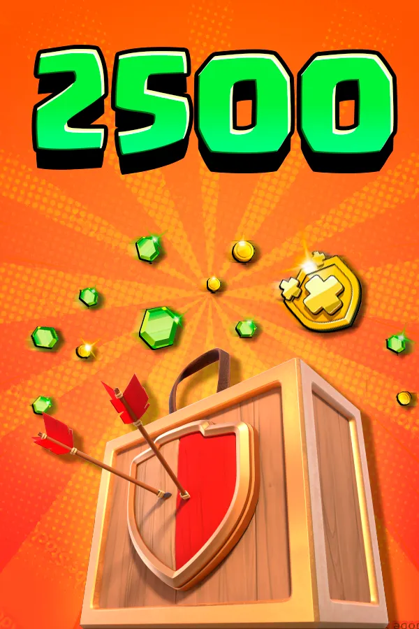 2500 Clash of Clans Gems (Code)