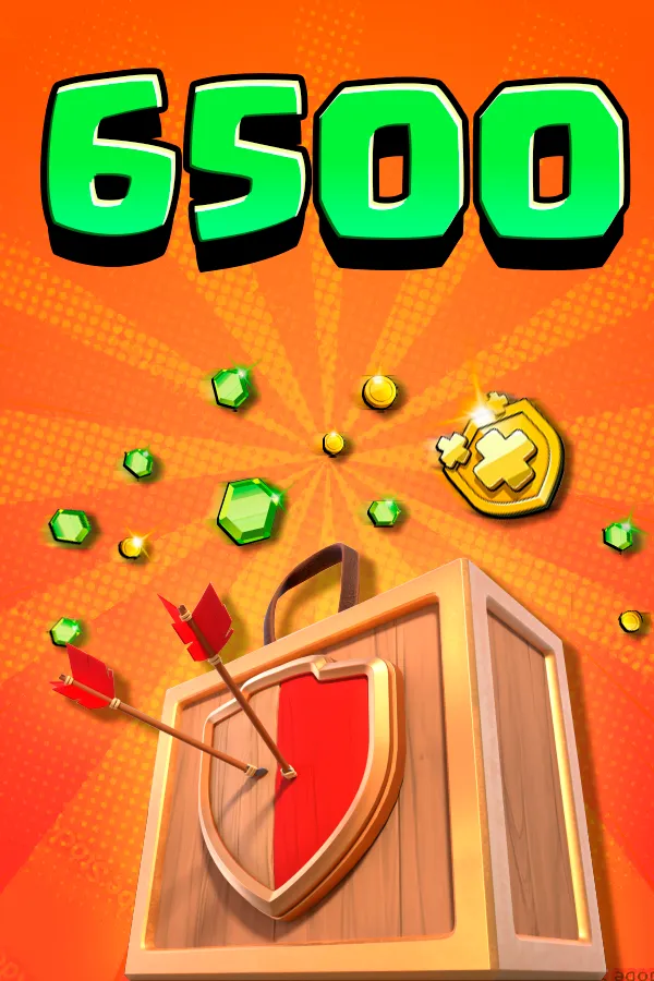 6500 Clash of Clans Gems (Code)