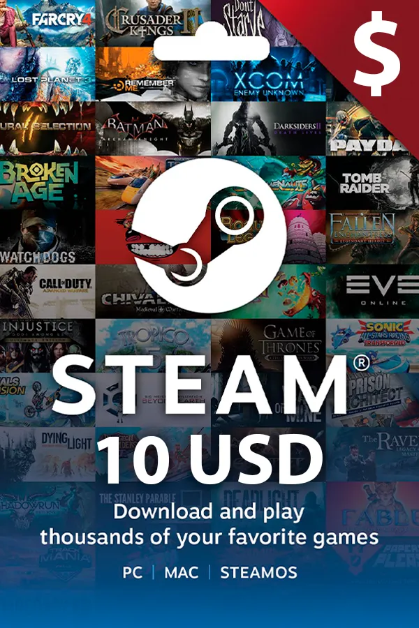 Steam $10 USD USA
