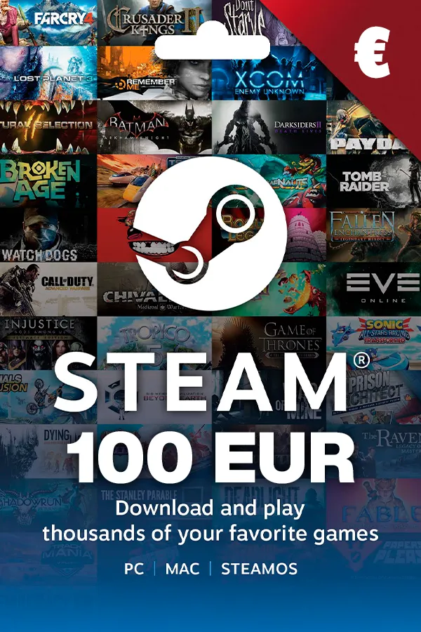 Steam €100 EUR Europe