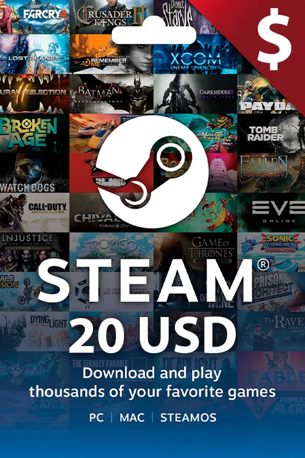 Steam $20 USD USA