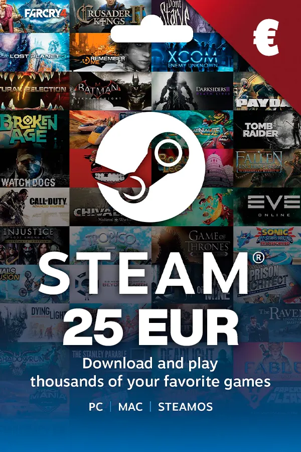 Steam €25 EUR Europe