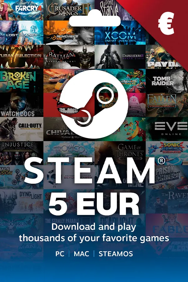 Steam €5 EUR Europe