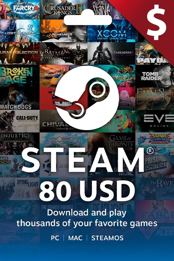 Steam $80 USD USA